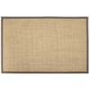 Floorpassion Premium 13 - Prachtig sisal vloerkleed in Beige met Taupe band Floorpassion Premium 13 - Prachtig sisal vloerkleed in Beige met Taupe band