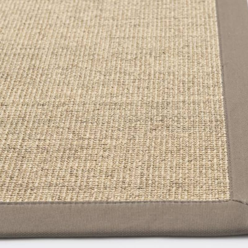 Premium 13 - Prachtig sisal vloerkleed in Beige met Taupe band