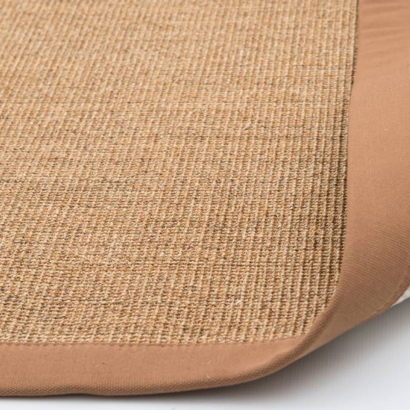 Premium 15 - Prachtig sisal vloerkleed in het Oranje/Bruin met bijpassende band