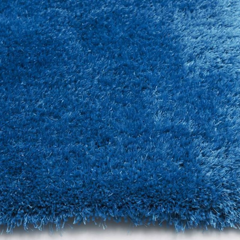Ross 33 - Prachtig hoogpolig vloerkleed in blauwe garensamenstelling