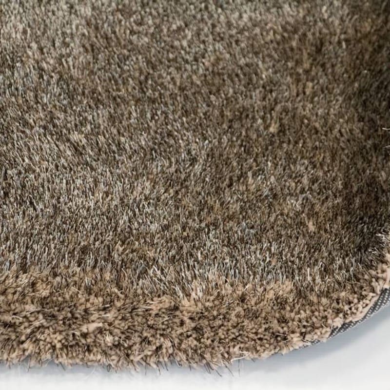 Ross 16 - Uniek hoogpolig vloerkleed in beige/grijze kleurensamenstelling