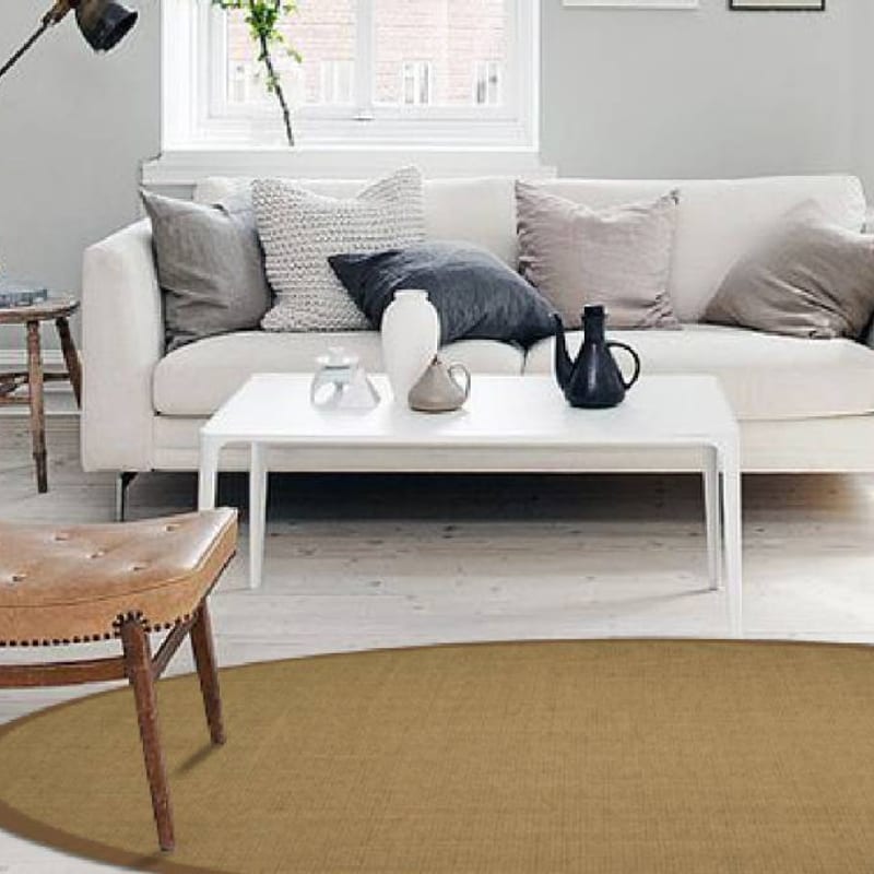 Premium 15 - Rond sisal vloerkleed met fijn geweven structuur