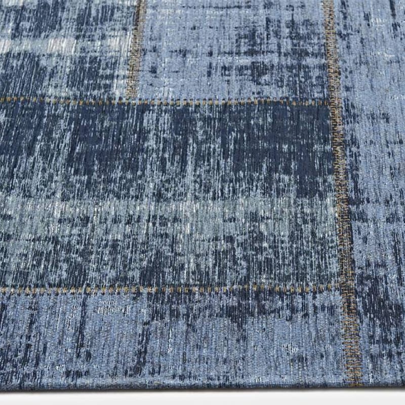 Enzo 36 - Prachtig vintage vloerkleed met Donkerblauwe garen