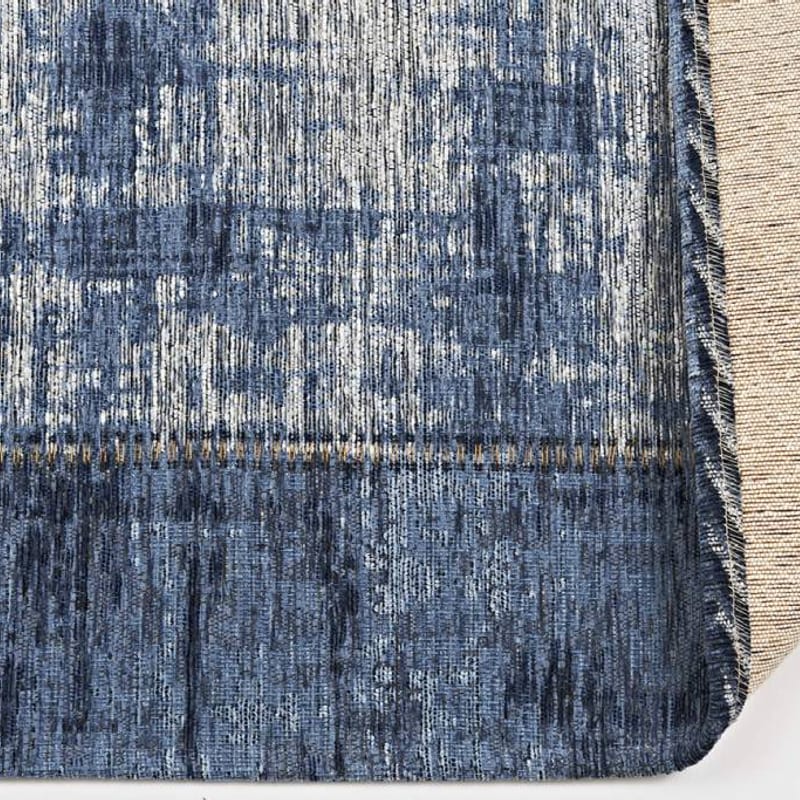 Enzo 36 - Prachtig vintage vloerkleed met Donkerblauwe garen