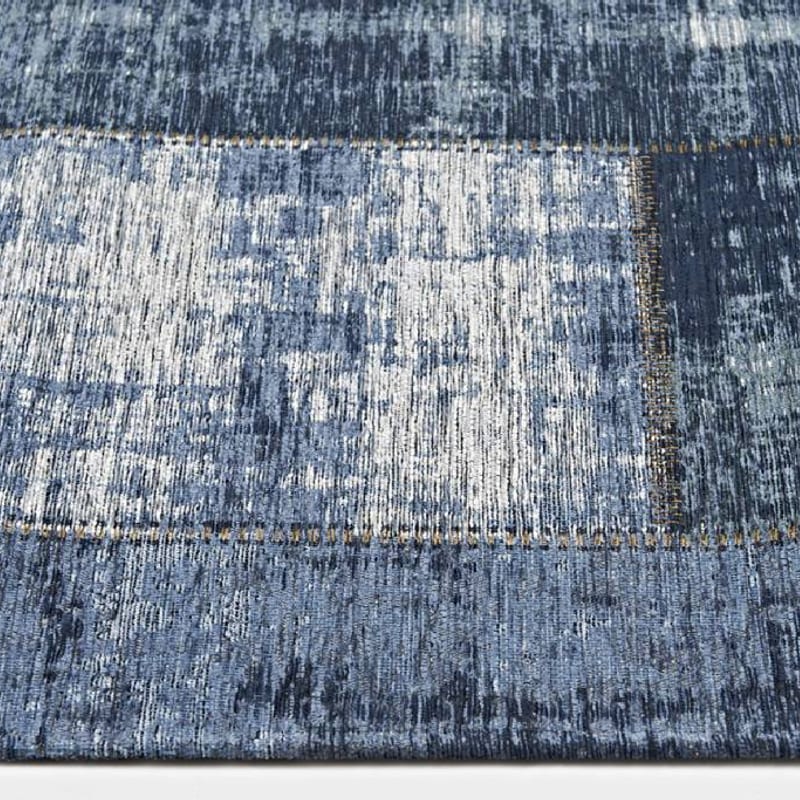 Enzo 36 - Prachtig vintage vloerkleed met Donkerblauwe garen