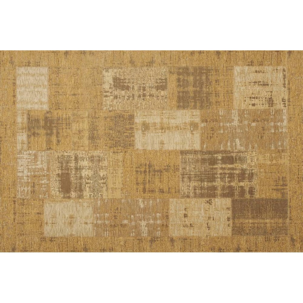 Enzo 14 - Prachtig vintage vloerkleed in Okergele kleursamenstelling